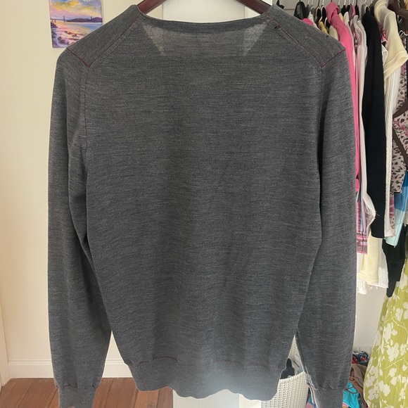 Miu miu vintage v neck dark grey sweater top - Picture 3 of 5